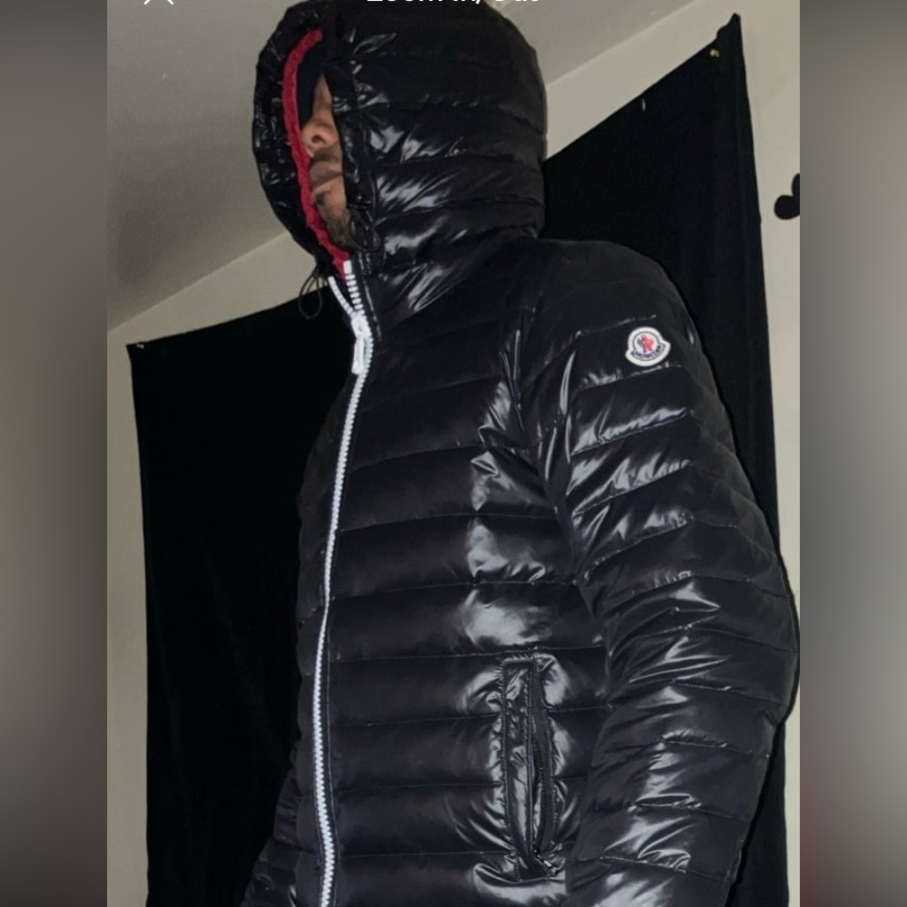 Moncler Shiny Black Jacket